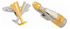 Champagne Bottle & Glasses Rhodium Plated Cufflinks by Dalaco