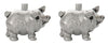 Pig 3D Rhodium Plated Cufflinks by Dalaco