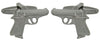Walther PPK Handgun Cufflinks with Gun Metal Plating by Dalaco