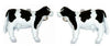 Black & White Cow Rhodium Plated Cufflinks by Dalaco