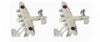 Lancaster Bomber Rhodium Plated cufflinks by Dalaco