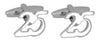 No. 25 Celebration Rhodium Plated Cufflinks by Dalaco