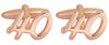 ’40’ Celebration Rose Gold Plated Cufflinks by Dalaco