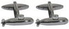 Submarine Gun Metal Plated Cufflinks by Dalaco