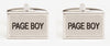 Page Boy Rhodium Plated Cufflinks by Dalaco