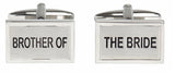 Brother of the Bride Rhodium Plated Cufflinks by Dalaco