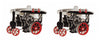 Traction Engine Rhodium Plated Cufflinks by Dalaco