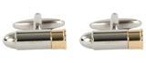 2 Tone Bullet Cufflinks by Dalaco