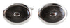 Black Oval Enamel Cufflinks by Dalaco