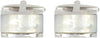 Mother of Pearl Domed Rectangle Cufflinks by Dalaco