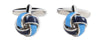 Two Blues Knot Cufflinks by Dalaco