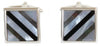 Mother of Pearl & Onyx lined Cufflinks by Dalaco