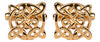 Celtic round gold cufflink by Dalaco
