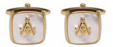Masonic Mother of Pearl Embossed Emblem with ‘G’ – Gold plate by Dalaco