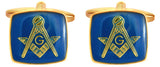 Masonic Cushion Blue “G” Cufflinks by Dalaco