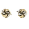Rhodium & Gold Knot Cufflinks by Dalaco