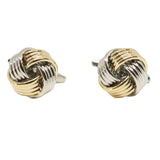 Rhodium & Gold Knot Cufflinks by Dalaco