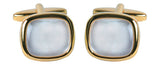 Mother of Pearl Large Cushion Cufflinks by Dalaco