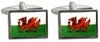 Welsh Flag Dragon Cufflink by Dalaco