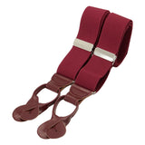 Burgundy Rolled Leather End braces CN by Dalaco