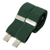 Bottle Green 35mm Silver Clip Braces CN by Dalaco