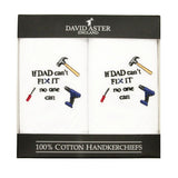 DIY Embroidered White Handkerchiefs by Dalaco