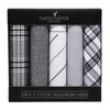 Pack of 5 Black & Grey Handkerchiefs by Dalaco