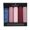 Pack of 5 Assorted Burgundy Handkerchiefs by Dalaco