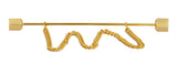 Collar Bar with chain Gold by Dalaco