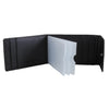 Black Leather Card Case with RFID & Card Inserts by Dalaco
