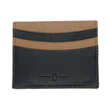 Black & Brown Leather Slim Credit Card Case RFID Lined by Dalaco