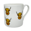 Highland Cow Illustration Fine Bone China Mug by Dalaco
