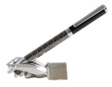 Chrome Hand Pen Holder & Paper Weight by Dalaco