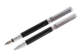 Grey & Black Wave Fountain & Ball Point Set by Dalaco