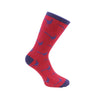 Pheasant Socks – Red and Blue (Original) Combed Cotton by Dalaco