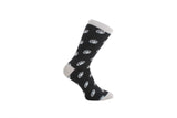 Rugby Socks – Black and Grey Combed Cotton by Dalaco