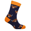 Highland Cow Socks – Blue & Orange by Dalaco