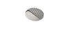 Oval Half Lined design Sterling Silver Tie Tac by Dalaco