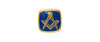 Masonic Blue Cushion Tie Tac by Dalaco