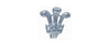 Prince of Wales Feathers Silver Tie Tac by Dalaco