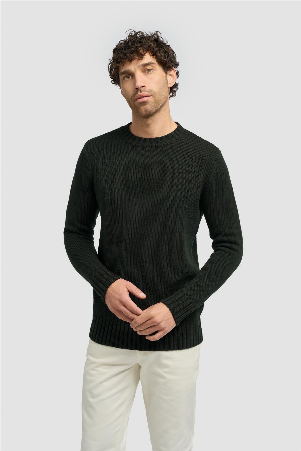 Farrel Plain Jumper - Dark Green