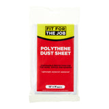 Fit For The Job 3pk 12' x 9' Polythene Dust Sheets (Coloured)