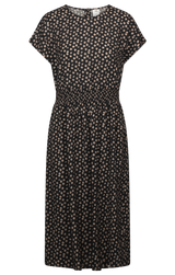 Tresspass SUSANNE - FEMALE CASUAL MIDI DRESS - BLACK PRINT