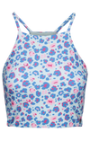 Tresspass HARLOW - FEMALE SWIM TOP - LIGHT SAGE ABSTRACT LEOPARD PRINT