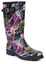 Tresspass ELENA - FEMALE WELLY - FLORAL STRIPE