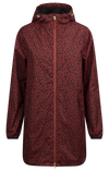 Tresspass PARCHED - FEMALE RAINWEAR JACKET - BURNT SIENNA PRINT