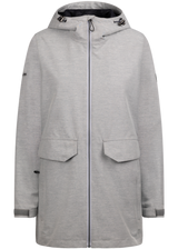 Tresspass CRYSTALS - FEMALE RAINWEAR JACKET - PLATINUM MARL
