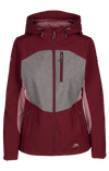 Tresspass ECKWOOD - FEMALE SOFTSHELL JACKET - DARK CHERRY