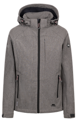 Tresspass FRYATT - FEMALE SOFTSHELL JACKET - GREY MARL