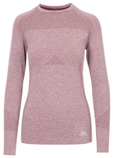 Tresspass PELINA ZIP - FEMALE ACTIVE TOP - ROSE TONE